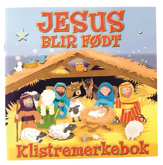 Jesus blir født Klistremerkebok